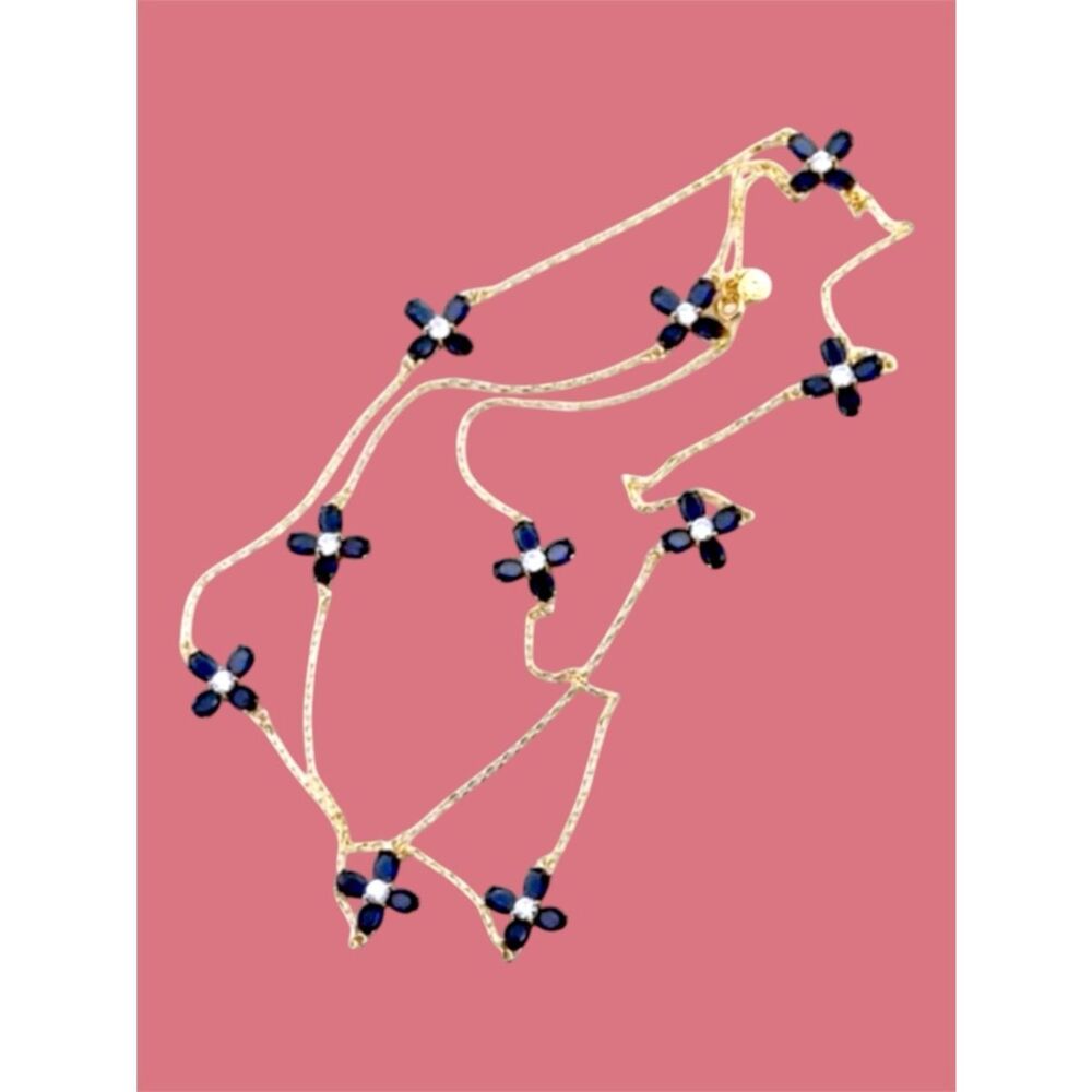 TORY BURCH STATEMENT PEARLS AND NATURAL SMOKY QUARTZ CRYSTALS NECKLACE